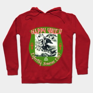 Odin versus Santa Claus, Funny Christmas Gift, Sleipnir Gift Pagan T-Shirt Hoodie